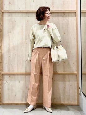「THE SHOP TK （ザ ショップ ティーケー ）のアイテム（パンプス）」を使った、nakoさん（レディース・158cm）の冬コーディネート