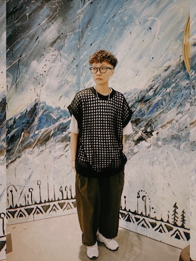 「Filter017（フィルターゼロイチナナ）のアイテム」を使った、Adeline Zhan🇹🇼さん（メンズ・168cm）の秋コーディネート