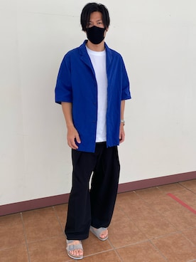 「CASEY CASEY（ケイシーケイシー）のアイテム」を使った、せーやさん（メンズ・178cm）の夏コーディネート