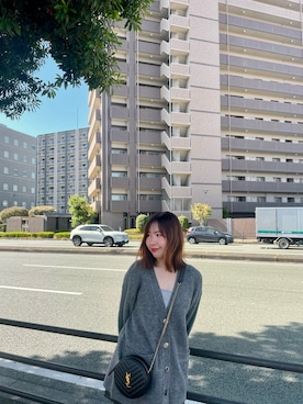 「YSL（ワイエスエル）のアイテム（バッグ）」を使った、pinxkoさん（レディース・152cm）の冬コーディネート