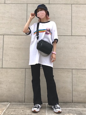 「LONELY/論理（ロンリー）のアイテム」を使った、オダジマ ミユキ【LHP WOMEN】さん（レディース・160cm）の夏コーディネート