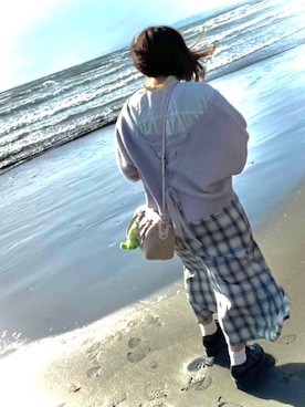 「海」｜「アイテム（その他シューズ）」を使った、kanaさん（レディース・156cm）の春コーディネート