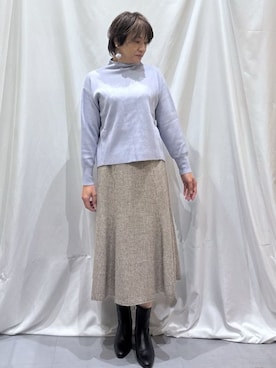 manaさん（レディース・163cm）の冬コーディネート