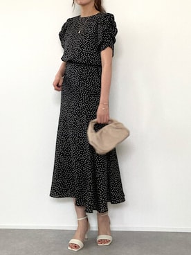 「FREE'S MART（フリーズマート）のアイテム（ワンピース/ドレス）」を使った、minminmaaaさん（レディース・168cm）の夏コーディネート