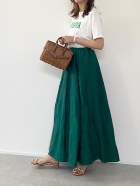 「LUCA/LADY LUCK LUCA（ルカ/レディラックルカ）のアイテム」を使った、minminmaaaさん（レディース・168cm）の夏コーディネート
