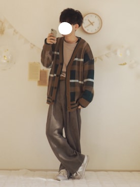 「YUNS（ユンス）のアイテム」を使った、ぺいさん（メンズ・168cm）の冬コーディネート