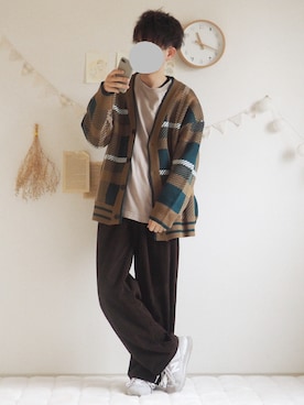 「YUNS（ユンス）のアイテム」を使った、ぺいさん（メンズ・168cm）の冬コーディネート