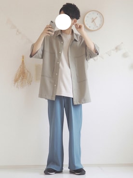 「COOLなこのコが仲間入り」｜「アイテム（セットアップ）」を使った、ぺいさん（メンズ・168cm）の夏コーディネート