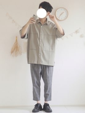 「COOLなこのコが仲間入り」｜「アイテム（セットアップ）」を使った、ぺいさん（メンズ・168cm）の夏コーディネート