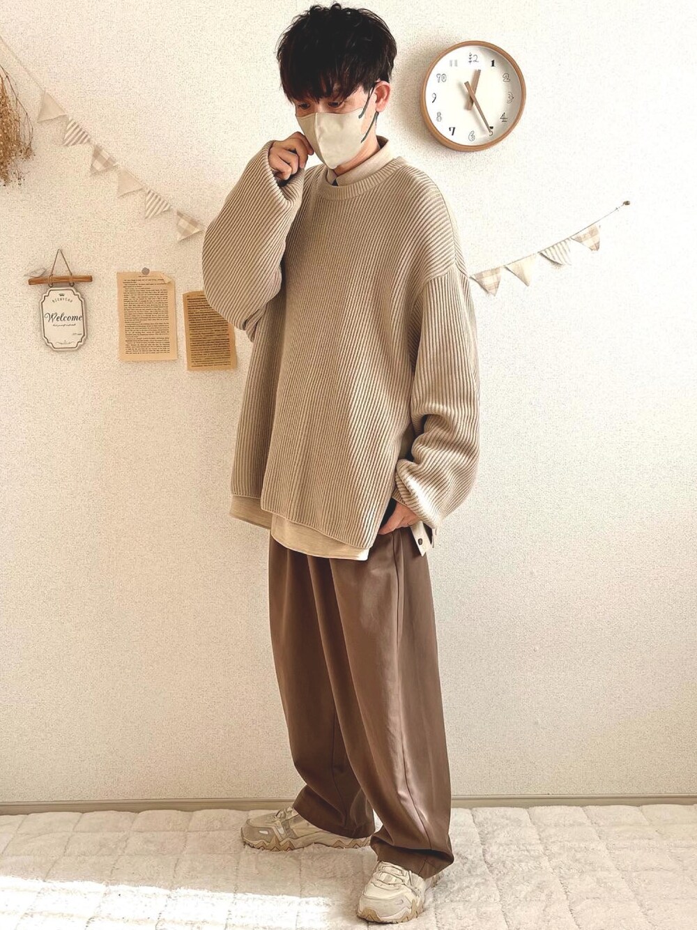 LIDNM（リドム）の「OVERSIZED 7G AZE KNIT（ニット/セーター）」 - WEAR