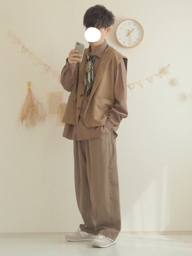 「epnok（エプノック）のアイテム（財布/小物）」を使った、ぺいさん（メンズ・168cm）の秋コーディネート