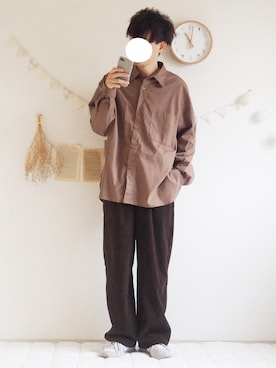 「YUNS（ユンス）のアイテム」を使った、ぺいさん（メンズ・168cm）の冬コーディネート