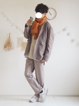 「ホワイトスニーカー」｜「アイテム（その他）」を使った、ぺいさん（メンズ・168cm）の秋コーディネート