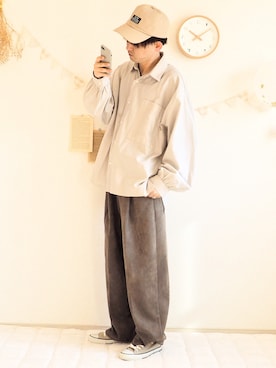 「YUNS（ユンス）のアイテム」を使った、ぺいさん（メンズ・168cm）の春コーディネート