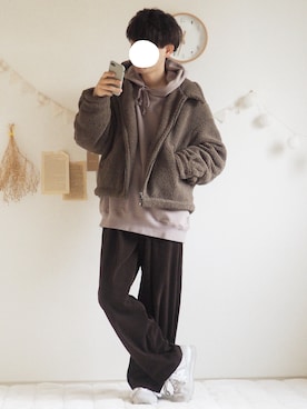 「YUNS（ユンス）のアイテム」を使った、ぺいさん（メンズ・168cm）の冬コーディネート