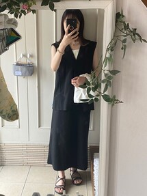 mystic(ミスティック)の「パット付ランダムリブニット mystic(ミスティック)の「パット付ランダムリブニット