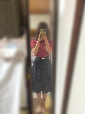 ポロシャツを使った ネイビー のレディース人気ファッションコーディネート Wear