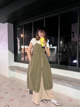 「GU（ジーユー）のアイテム」を使った、みちさん（レディース・165cm）の夏コーディネート