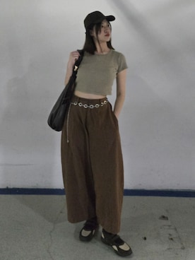 「カシュクール」｜みちさん（レディース・165cm）の春コーディネート