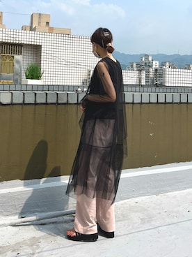 「sAn（サン）のアイテム」を使った、凱開 ケビンさん（レディース・163cm）の春コーディネート