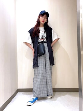 「ロックT」｜「アイテム（その他）」を使った、yorisa さん（レディース・164cm）の春コーディネート