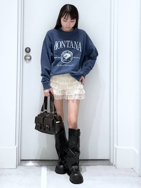 「アイテム（スウェット）」を使った、みくさん（レディース・155cm・20代）の秋コーディネート