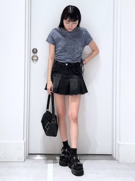 「アイテム（スカート）」を使った、みくさん（レディース・155cm・20代）の夏コーディネート
