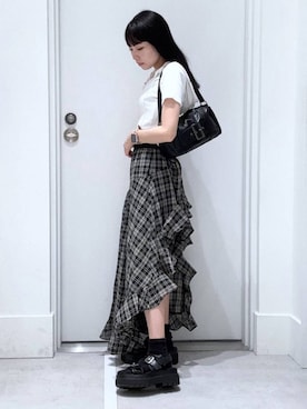 「FOREVER 21（フォーエバー トゥエンティーワン）のアイテム」を使った、みくさん（レディース・155cm）の夏コーディネート