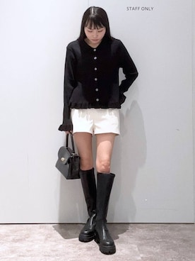 「Heather（ヘザー）のアイテム（その他パンツ）」を使った、みくさん（レディース・155cm）の秋コーディネート