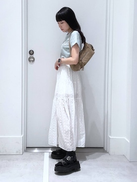 「FOREVER 21（フォーエバー トゥエンティーワン）のアイテム」を使った、みくさん（レディース・155cm）の夏コーディネート