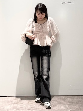 「Heather（ヘザー）のアイテム（トップス）」を使った、みくさん（レディース・155cm）の春コーディネート