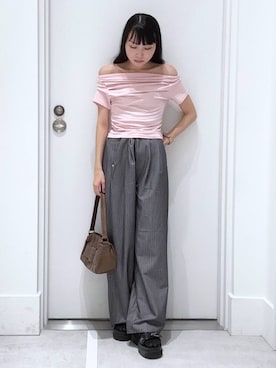 「アイテム（ハンドバッグ）」を使った、みくさん（レディース・155cm・20代）の夏コーディネート