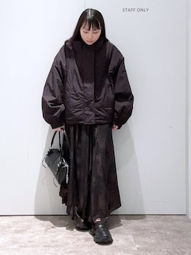 「アイテム（その他アウター）」を使った、みくさん（レディース・155cm・20代）の秋コーディネート