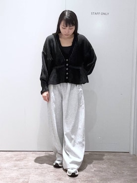 「アイテム（スウェットパンツ）」を使った、みくさん（レディース・155cm・20代）の秋コーディネート