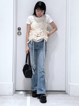 「アイテム（ハンドバッグ）」を使った、みくさん（レディース・155cm・20代）の夏コーディネート