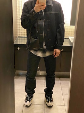 「アイテム（ハンドバッグ）」を使った、朧さん（メンズ・172cm）の秋コーディネート