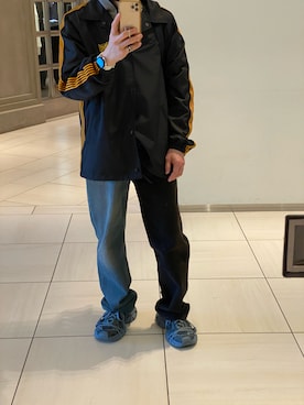 「CHROME HEARTS（クロムハーツ）のアイテム（アクセサリー）」を使った、朧さん（メンズ・172cm）の春コーディネート