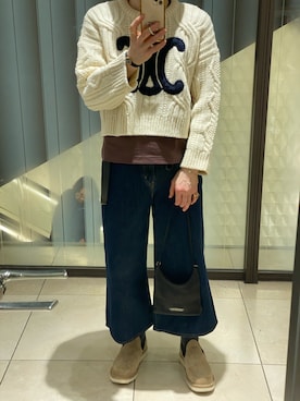 「CELINE（セリーヌ）のアイテム」を使った、朧さん（メンズ・172cm）の春コーディネート