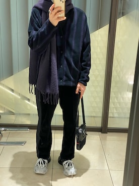 「アイテム（キャスケット）」を使った、朧さん（メンズ・172cm）の冬コーディネート