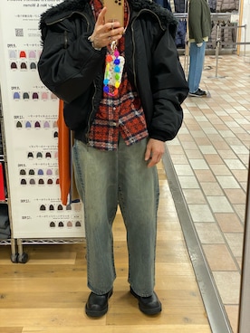 「SUGARHILL（シュガーヒル）のアイテム」を使った、朧さん（メンズ・172cm）の冬コーディネート