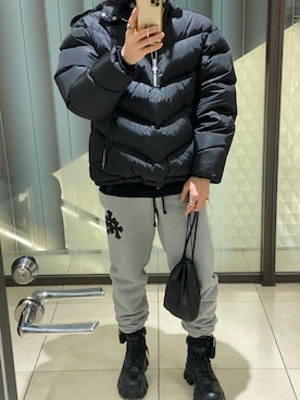 「PRADA（プラダ）のアイテム」を使った、朧さん（メンズ・172cm）の冬コーディネート