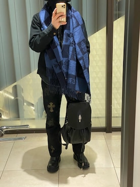 「WESCO（ウエスコ）のアイテム」を使った、朧さん（メンズ・172cm）の冬コーディネート