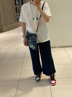 「アイテム（シューズ、その他）」を使った、朧さん（メンズ・172cm）の夏コーディネート
