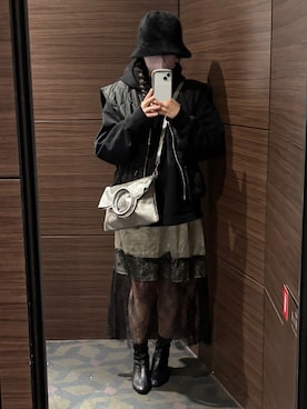 「アイテム（ブーツ）」を使った、watergirlさん（レディース・158cm）の秋コーディネート