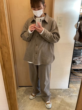 「UNIQLO（ユニクロ）のアイテム（ジャケット/アウター、ベージュ系）」を使った、ねっちさん（レディース・151cm）の秋コーディネート