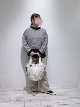 「シアタープロダクツ(THEATRE PRODUCTS)」｜「アイテム（バレエシューズ）」を使った、naさん（レディース・155cm）の冬コーディネート