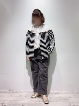 「SVEC（シュベック）のアイテム（バレエシューズ）」を使った、naさん（レディース・155cm）の秋コーディネート