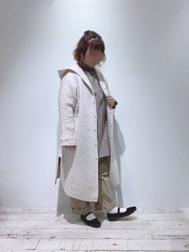 「フードコート」｜「アイテム（その他シューズ）」を使った、naさん（レディース・155cm）の秋コーディネート