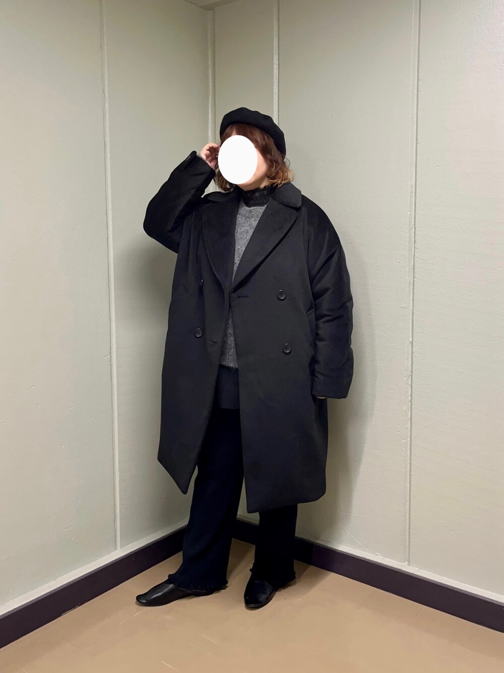PUAL CE CIN（ピュアルセシン）の「ファンシーモッサBIG襟コート