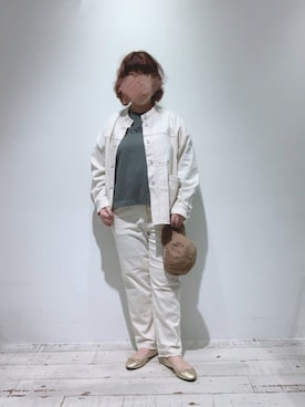 「シアタープロダクツ(THEATRE PRODUCTS)」｜「アイテム（デニムジャケット）」を使った、naさん（レディース・155cm）の秋コーディネート